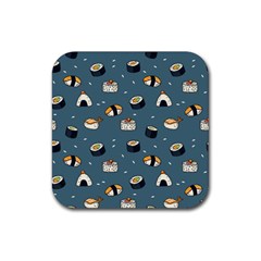 Sushi Pattern Rubber Coaster (square)