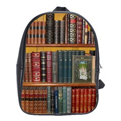 Books Library Bookshelf Bookshop School Bag (large) by Zezheshop