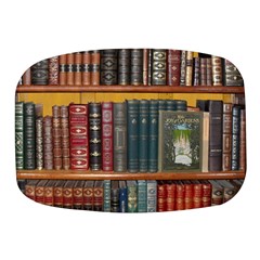 Books Library Bookshelf Bookshop Mini Square Pill Box