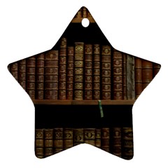Books Covers Book Case Old Library Ornament (star) by Amaryn4rt