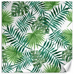 Leaves Background Wallpaper Pattern Canvas 16  X 16  by Amaryn4rt