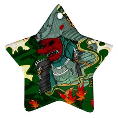 Armor Japan Maple Leaves Samurai Star Ornament (two Sides) by Amaryn4rt