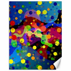 Blobs Dots Abstract Art Waves Canvas 12  X 16  by Amaryn4rt