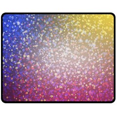 Glitter Particles Pattern Abstract Double Sided Fleece Blanket (medium)  by Amaryn4rt