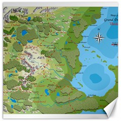 Grand Duchy Of Valderin Fantasy Map Canvas 12  X 12  by Amaryn4rt