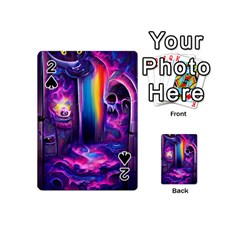 Purple Drawing Digital Art Playing Cards 54 Designs (mini) by Amaryn4rt
