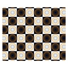Illustration Checkered Pattern Decoration Double Sided Flano Blanket (small)  by Amaryn4rt