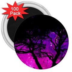 Tree Men Space Universe Surreal 3  Magnets (100 Pack) by Amaryn4rt