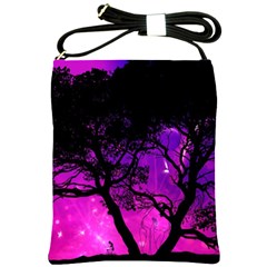 Tree Men Space Universe Surreal Shoulder Sling Bag