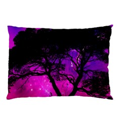 Tree Men Space Universe Surreal Pillow Case (two Sides) by Amaryn4rt