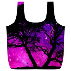 Tree Men Space Universe Surreal Full Print Recycle Bag (XL)