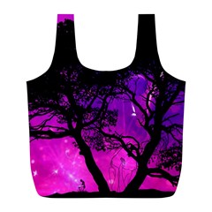 Tree Men Space Universe Surreal Full Print Recycle Bag (l) by Amaryn4rt