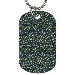 Abstract Pattern Sprinkles Dog Tag (one Side) by Amaryn4rt