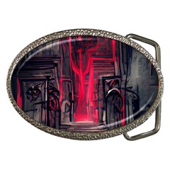 Stranger Things Fantasy Dark  Red Belt Buckles by Amaryn4rt