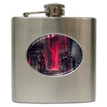 Stranger Things Fantasy Dark  Red Hip Flask (6 oz) Front