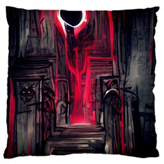 Stranger Things Fantasy Dark  Red Standard Flano Cushion Case (One Side)