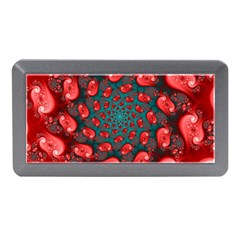 Fractal Red Spiral Abstract Art Memory Card Reader (mini) by Amaryn4rt