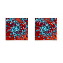 Fractal Pattern Background Cufflinks (square) by Amaryn4rt