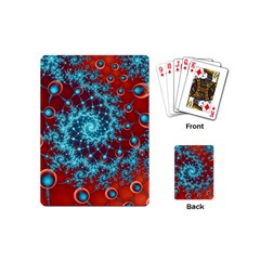 Fractal Pattern Background Playing Cards Single Design (mini) by Amaryn4rt