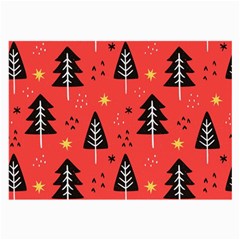 Christmas Christmas Tree Pattern Large Glasses Cloth