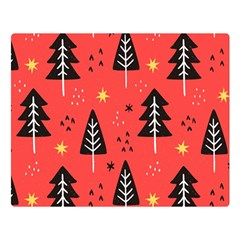 Christmas Christmas Tree Pattern Double Sided Flano Blanket (Large) 