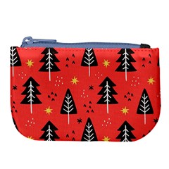 Christmas Christmas Tree Pattern Large Coin Purse