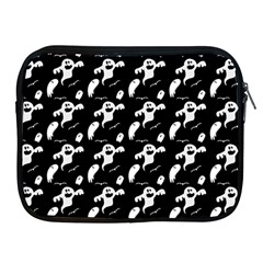 Halloween Background Ghost Pattern Apple Ipad 2/3/4 Zipper Cases by Amaryn4rt