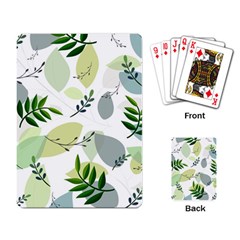 Leaves Foliage Pattern Abstract Playing Cards Single Design (rectangle) by Amaryn4rt