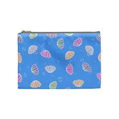 Seashell Clam Pattern Art Design Cosmetic Bag (medium) by Amaryn4rt