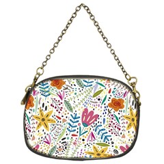 Flowers Nature Wallpaper Background Chain Purse (two Sides)