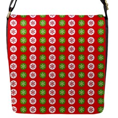 Festive Pattern Christmas Holiday Flap Closure Messenger Bag (s)