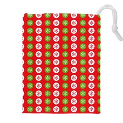 Festive Pattern Christmas Holiday Drawstring Pouch (5XL)