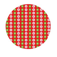 Festive Pattern Christmas Holiday Mini Round Pill Box (pack Of 5)