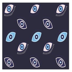 Eyes Evil Eye Blue Pattern Square Satin Scarf (36  X 36 ) by artworkshop