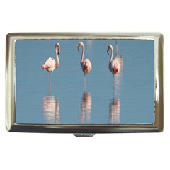 Flamingo Birds Plumage Sea Water Cigarette Money Case by artworkshop