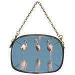 Flamingo Birds Plumage Sea Water Chain Purse (Two Sides) Back