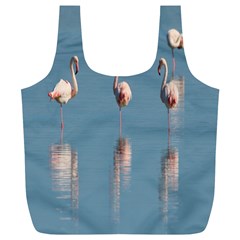 Flamingo Birds Plumage Sea Water Full Print Recycle Bag (xl) by artworkshop