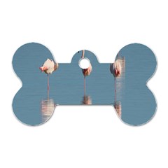 Flamingo Birds Plumage Sea Water Animal Exotic Dog Tag Bone (one Side) by artworkshop