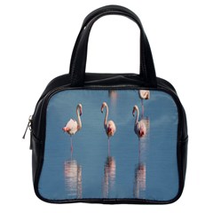 Flamingo Birds Plumage Sea Water Animal Exotic Classic Handbag (one Side) by artworkshop