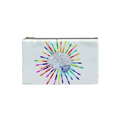 Brain Icon Star Biology Abstract Cosmetic Bag (small) by Wegoenart