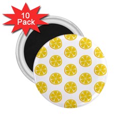 Fruit Food Juicy Organic Yellow 2.25  Magnets (10 pack) 