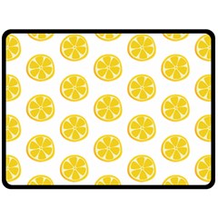 Fruit Food Juicy Organic Yellow Fleece Blanket (Large) 