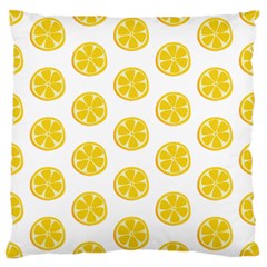 Fruit Food Juicy Organic Yellow Large Flano Cushion Case (One Side)