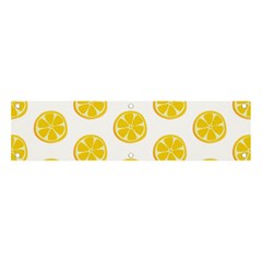 Fruit Food Juicy Organic Yellow Banner And Sign 4  X 1  by Wegoenart