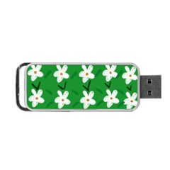 Flowers Art Pattern Floral Portable Usb Flash (one Side) by artworkshop