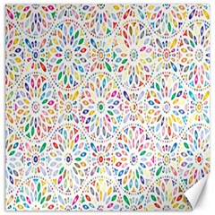 Flowery Floral Abstract Decorative Ornamental Canvas 12  x 12 