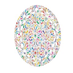 Flowery Floral Abstract Decorative Ornamental Ornament (Oval Filigree)