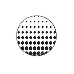 Halftone Pattern Dot Modern Retro Texture Circle Hat Clip Ball Marker (10 Pack) by artworkshop