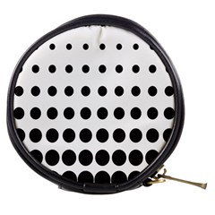 Halftone Pattern Dot Modern Retro Texture Circle Mini Makeup Bag by artworkshop