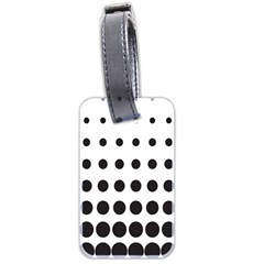 Halftone Pattern Dot Modern Retro Texture Circle Luggage Tag (two Sides) by artworkshop